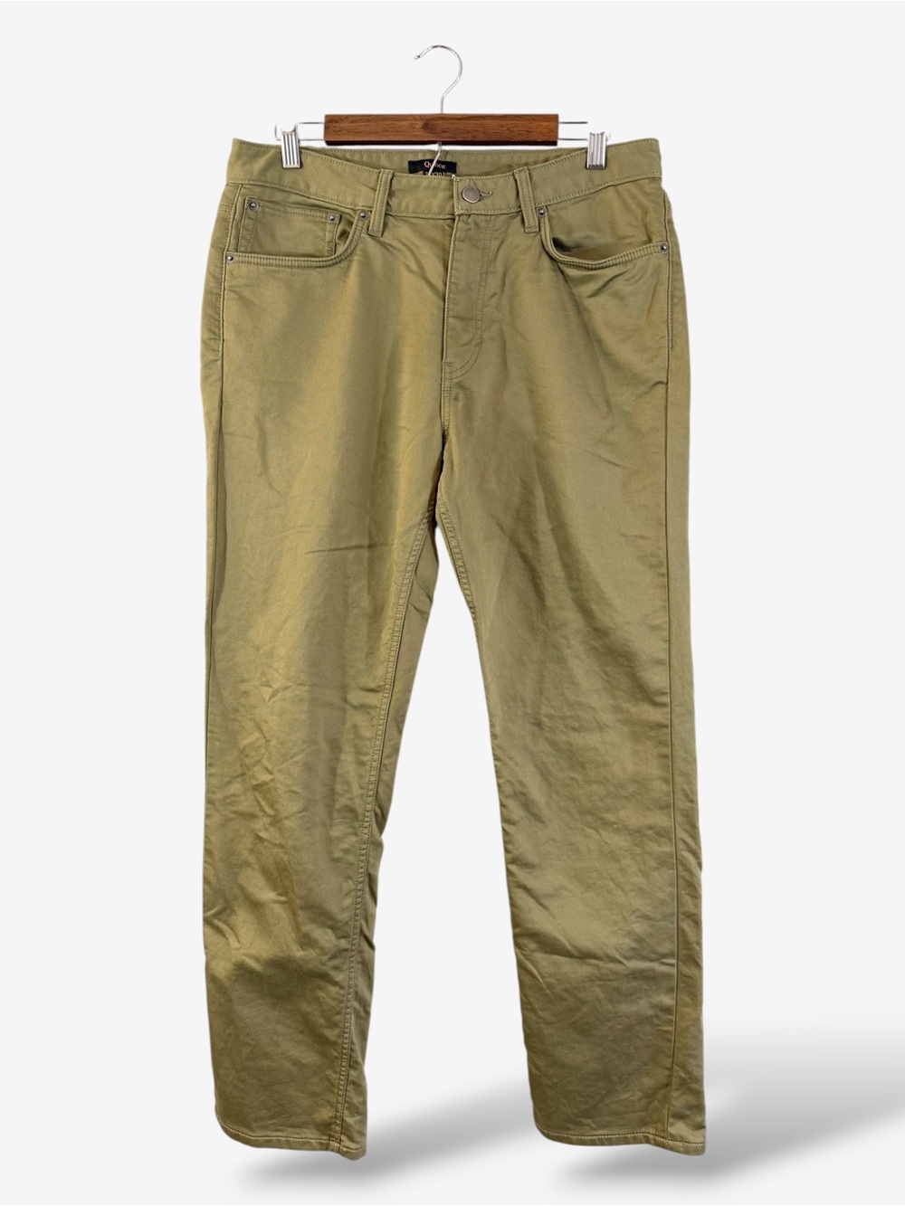 Quince Comfort Stretch Traveler 5 Pocket Pants Olive Green Men’s 32x30 Preppy